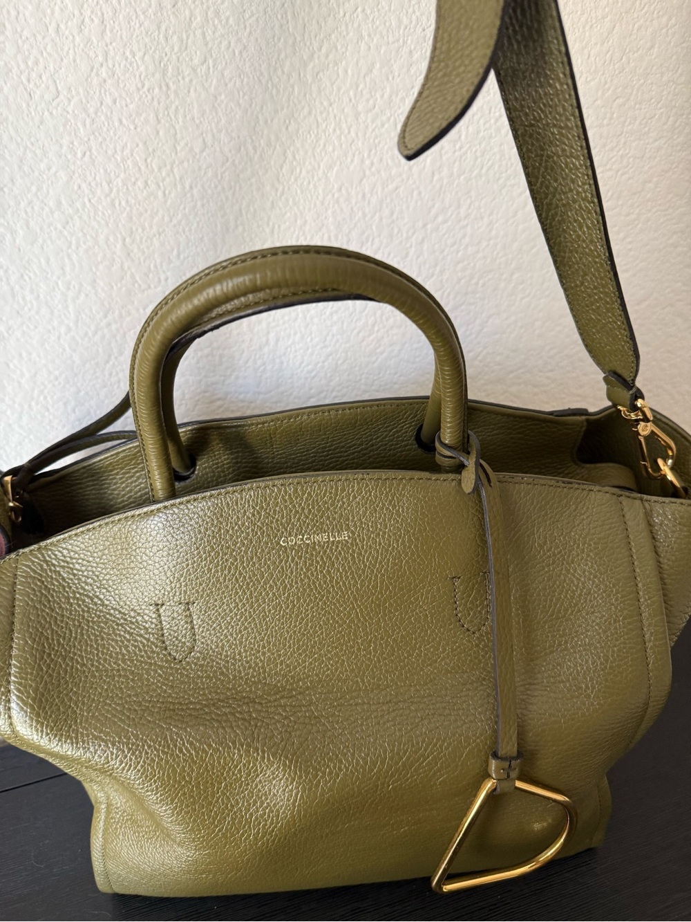 Coccinelle Narcisse in Olive Green Medium size - Picture 4 of 9